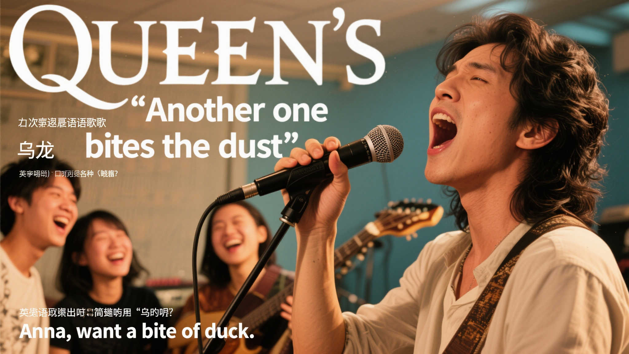 这段真的笑到不行！我完全没预料到学一首歌还能有这么多搞笑的地方，哈哈